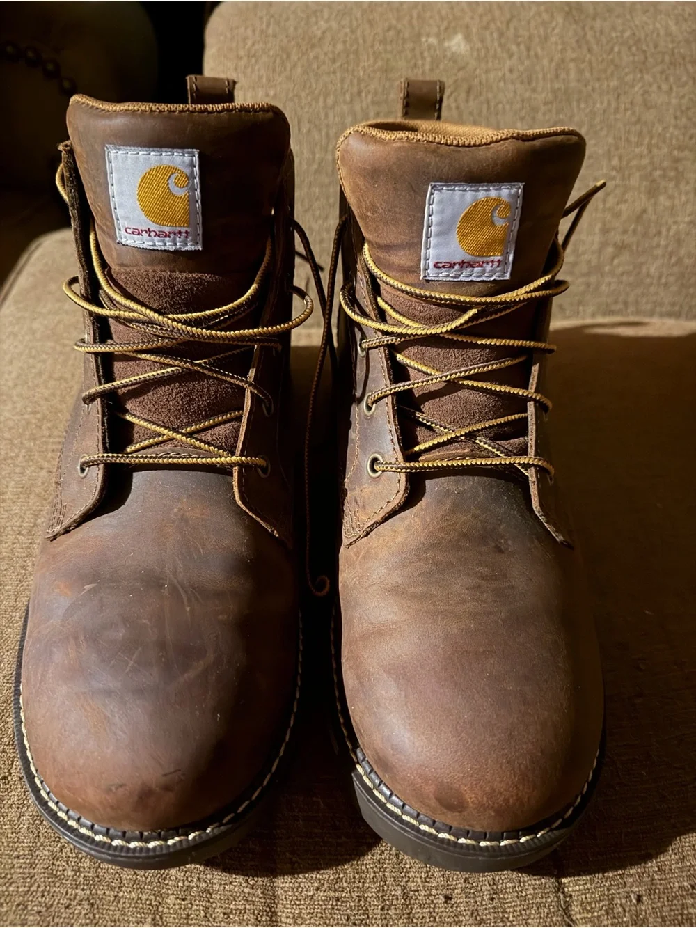 Carhartt Men’s Brown Waterproof Size 11 Work Boots